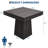 Space-Saving Square Dining Table for 4 – Modern Farmhouse Style with Wooden Pedestal Base – 31.5" Compact Table Ideal for Dining Room, Living Room, Apartment-578295508