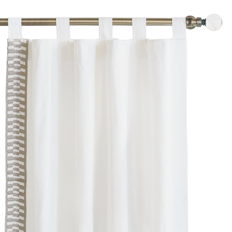 Junonia Room Darkening Curtain, 96" W x 96" L, Right