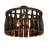 26" Wide Tuscan Vineyard Wine Bottle Chandelier