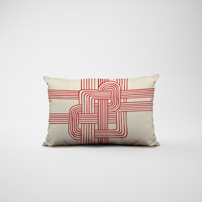 Polyester / Mélange de polyester Housse de coussin rectangulaire intérieure / extérieure lombaire et insert