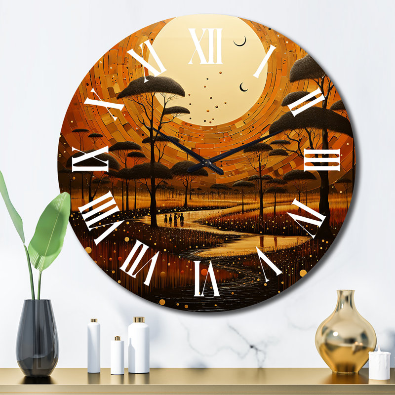 Horloge murale en métal, Grand