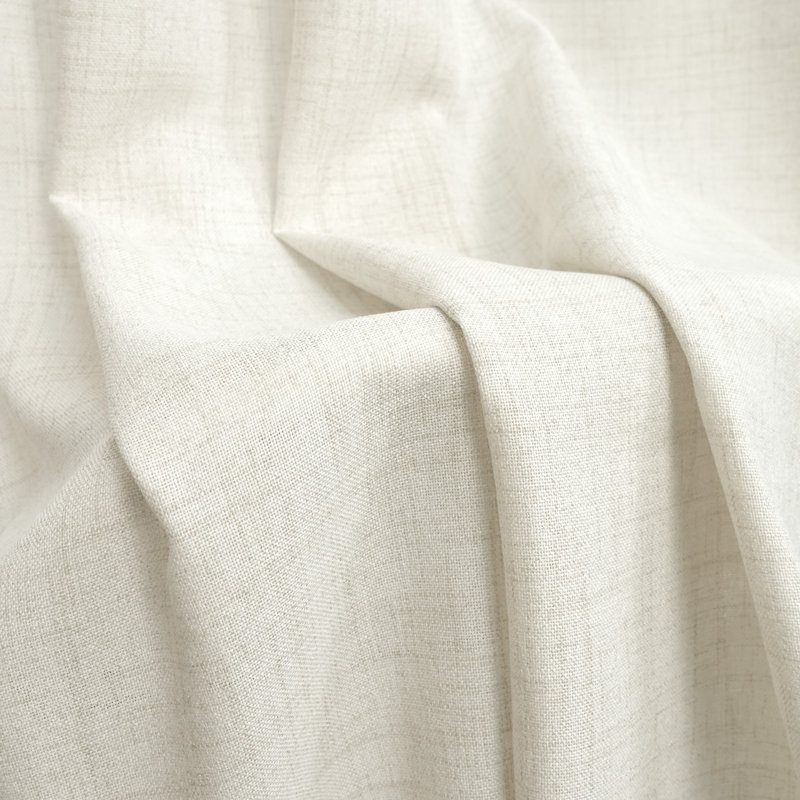 Paire de rideaux semi-transparents avec passe-tringle Janie, Ivoire ivoire, L 52 po x L 96 po