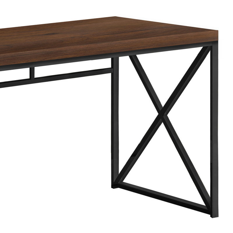 Jaylein Desk, Cherry/Black