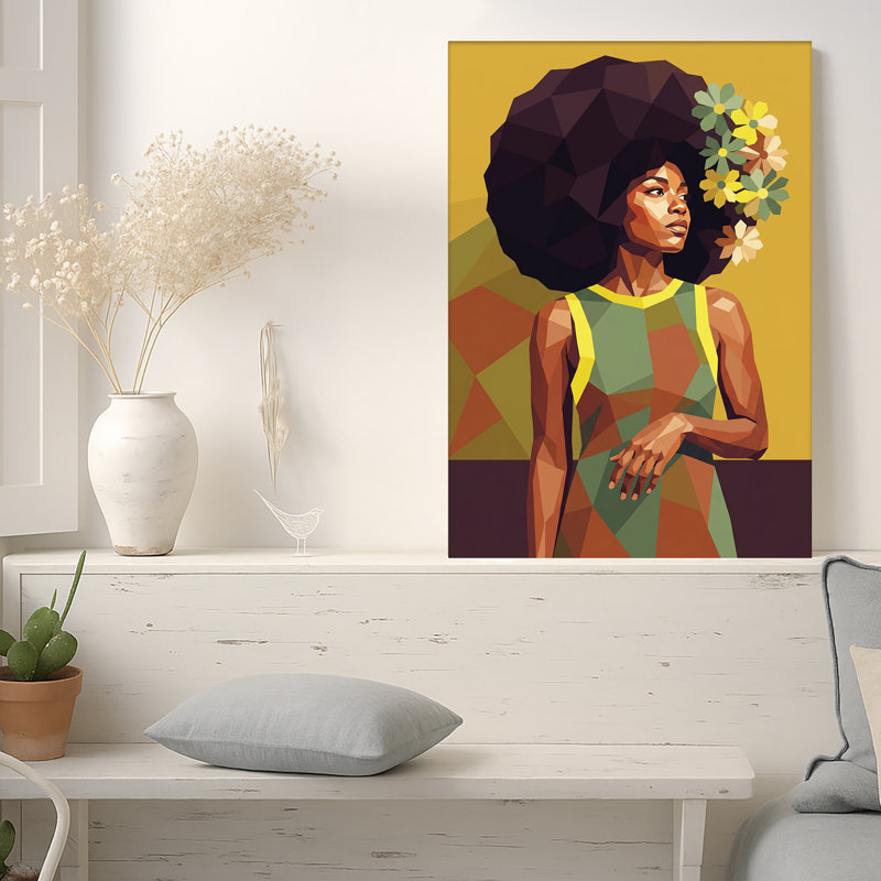 Art mural sur toile Low Poly, 24"H x 18"W
