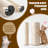 77in Multi-Level Cat Tree, Beige/Leopard, with 4.3in Thick Posts-1690183470