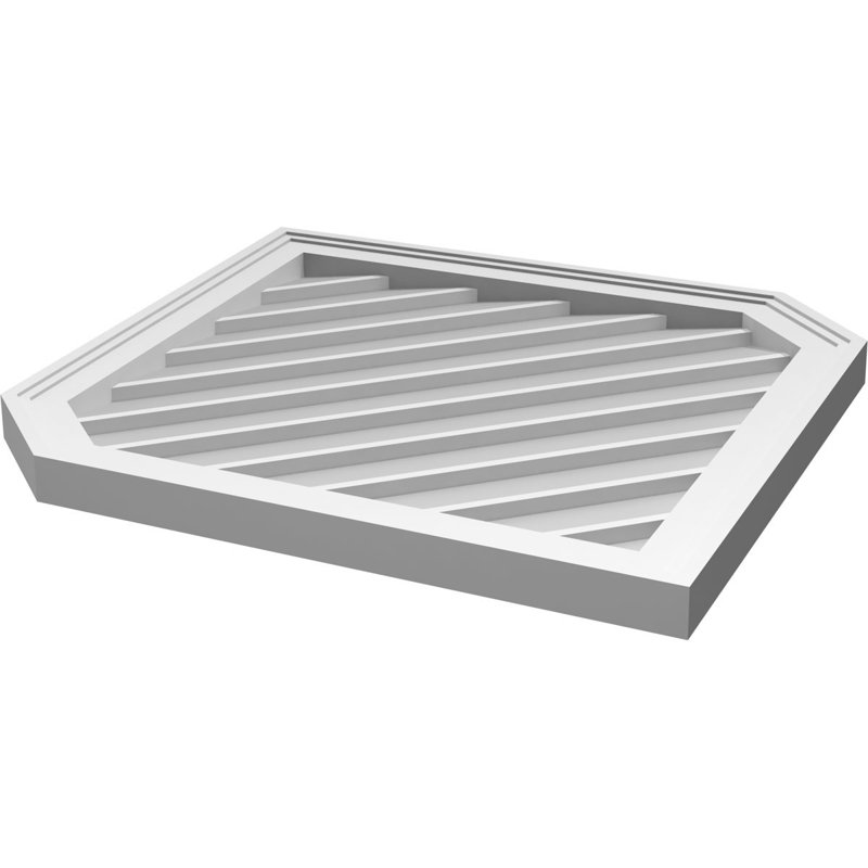 Ventilé vertical à pignon vertical 13/12 po, H 1,5 po x l 28 po x L 36 po