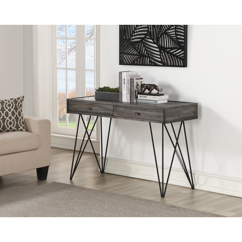 Console en bois massif 47 po Symone