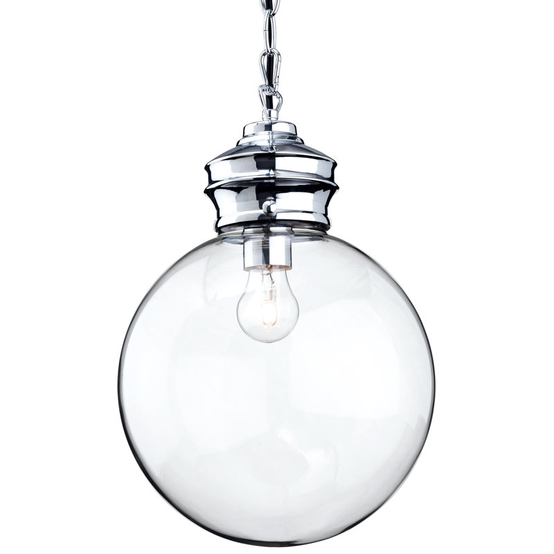 Omar 1 - Light Chrome Sphere Pendant