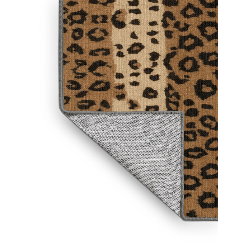  Tapis lavable de grands léopards de Chine du Nord, Carré 8 pi