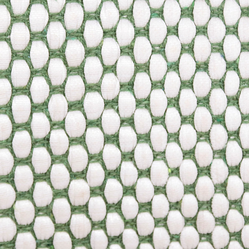 Mélange de coton rectangulaire rayé tissé à la main, Housse de coussin seulement - sans coussin