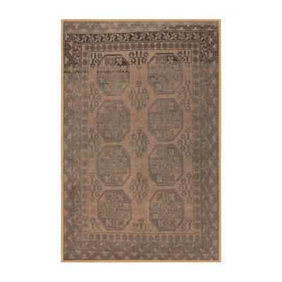 Tapis brun foncé Southwestern