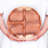 Rainforest Bowls Wood Divided Serving Dish