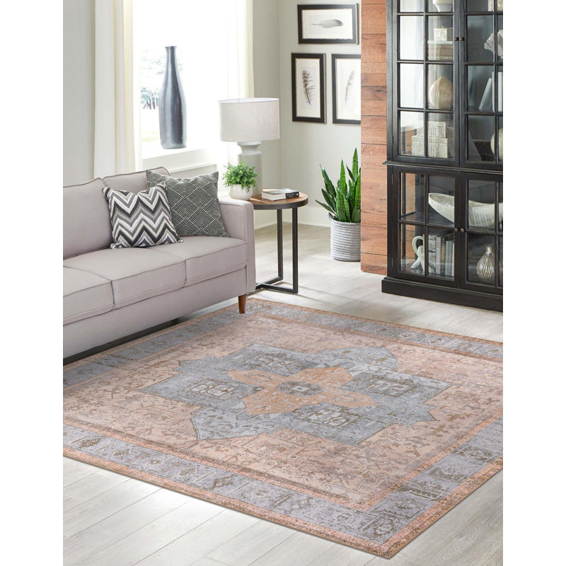 Oppie Geometric Indoor Rug, Square 7'6"