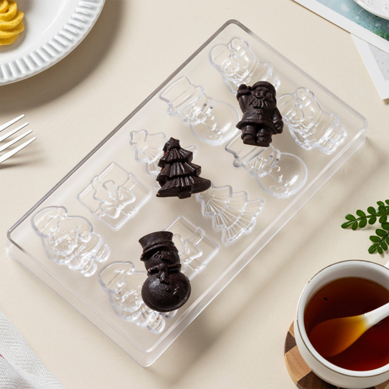 Transparent Acrylic Chocolate Plastic Baking Tools Three Dimensional Heart Shaped Candy Tools