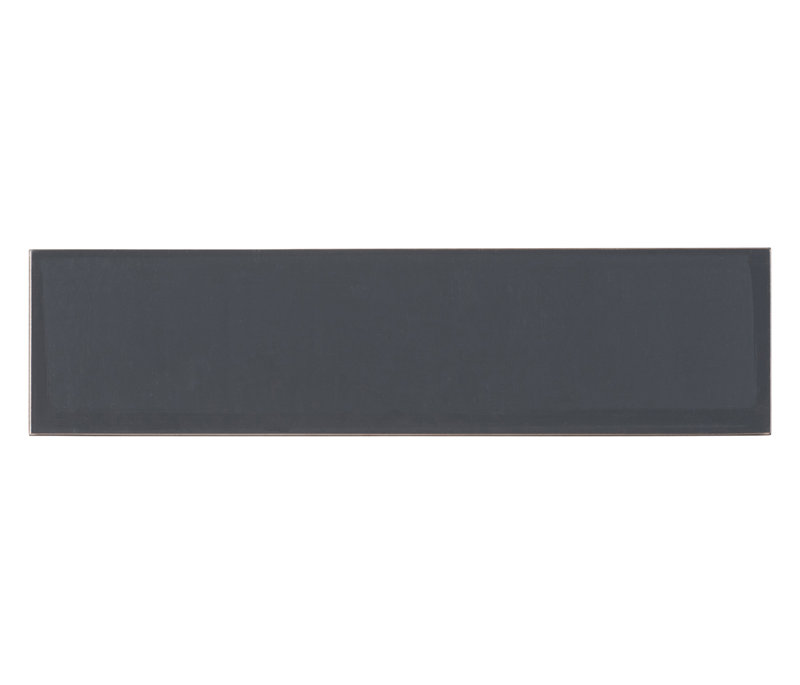 Vega 3" x 12" Beveled Glass Metal Look Subway Tile, Karat   