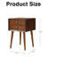 Table de chevet avec 2 tiroirs, petite table d'appoint avec rangement-1256331787