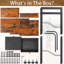 Manufactured Wood,Metal 75cm H Media Shelves