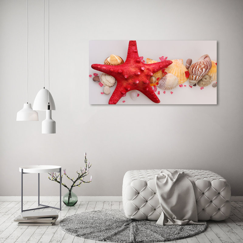 Starfish And Shells - Wrapped Canvas Print