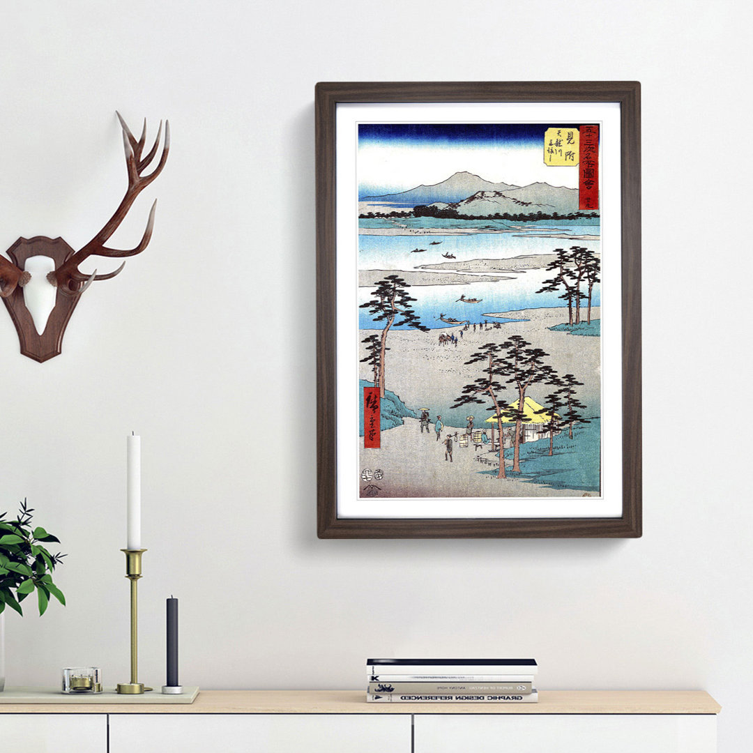 Mitsuke by Utagawa Hiroshige - Picture Frame Painting Print