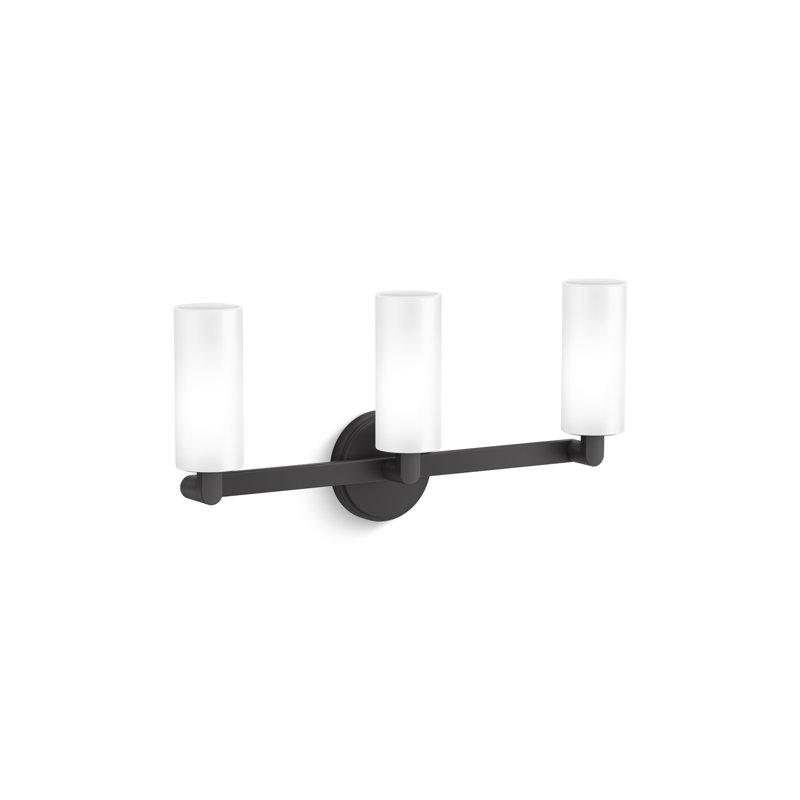 Crue Three-Light Sconce, Matte Black