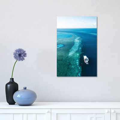 Great Barrier Reef Pontoon 1 Piece Wrapped Canvas Wall Art
