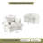 Upholstered Sofa Armchair Accent Chair With Ottoman Modular Sectional Couch Linen Blend Cloud Sofa With Removable Cover for Living Room Bedroom-330169883