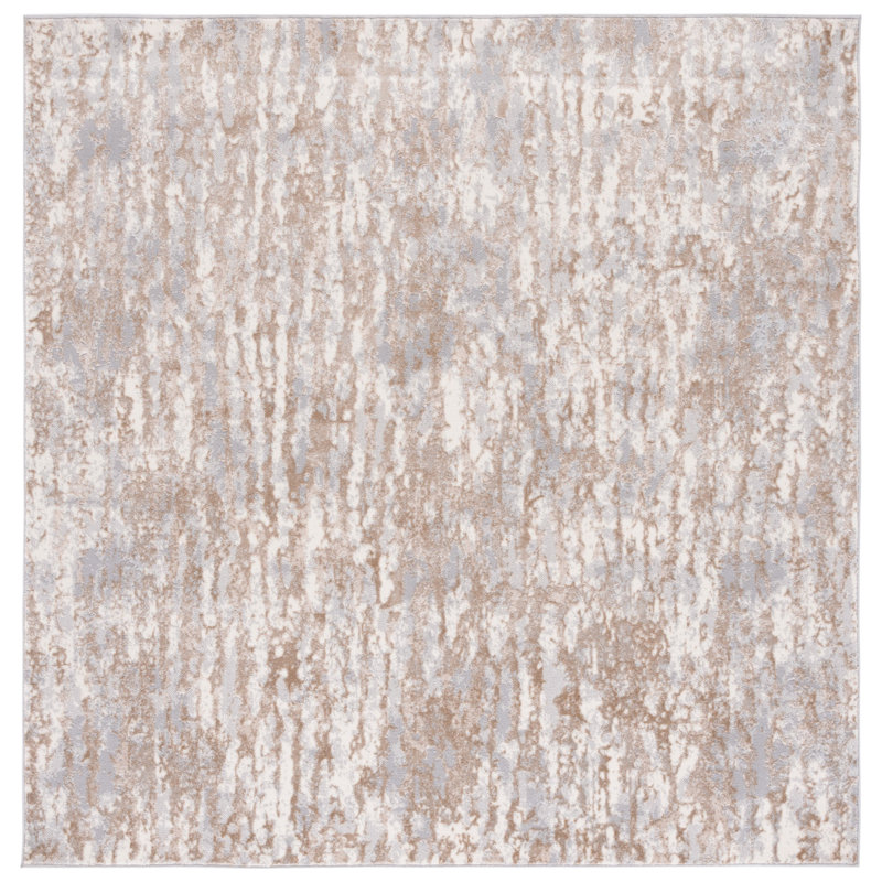 Kula Performance Abstract Rug, Square 6'7"