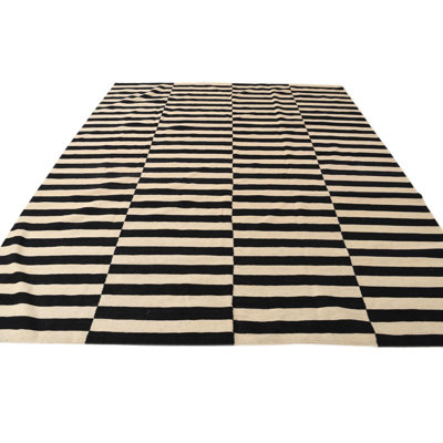 Tapis noir et blanc Natale