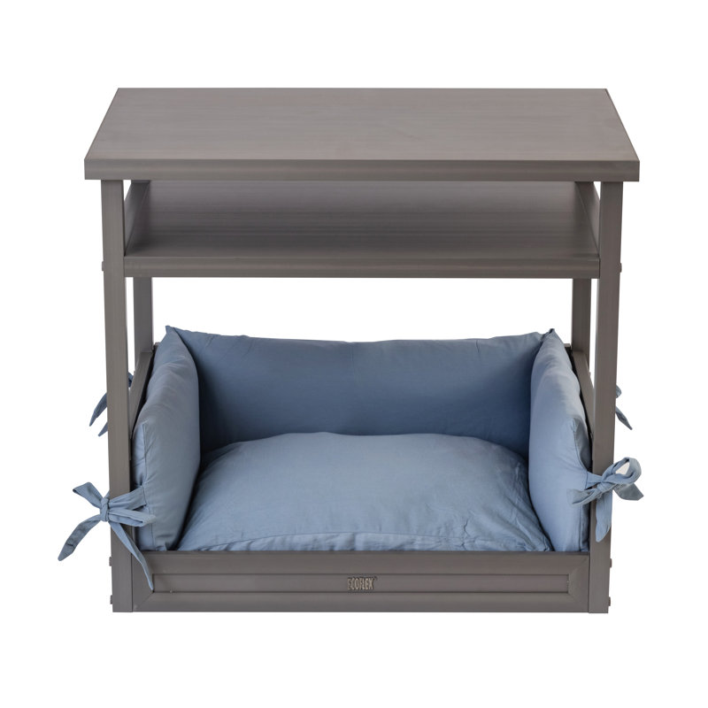 New Age Pet ECOFLEX Sherie Dog Bed Nightstand-, Gray