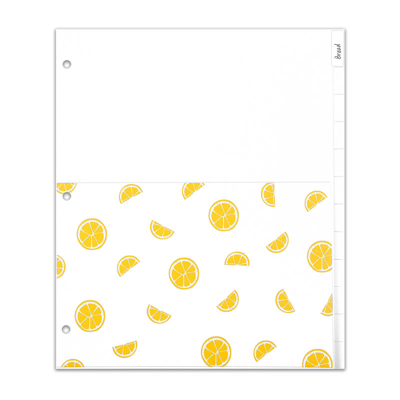 12 Piece Lemon Recipe Divider Set