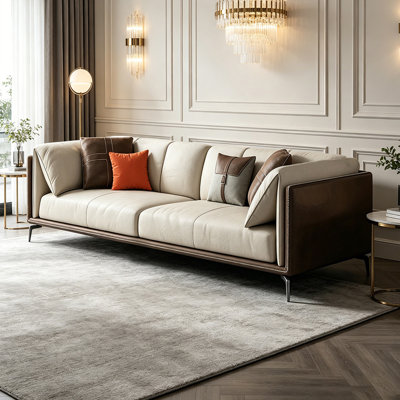 Picture color Genuine Leather Standard Sofa