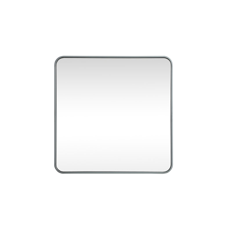 Miroir mural Marengo, 30 po x 30 po , Argent