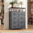 Chaseburg 8-Drawer Dresser With Open Media Shelf, 45.9'' Tall Dresser With Wooden, Storage Tower With Sturdy Frame, Chest of Drawer For Closet, Hallway-1768525085
