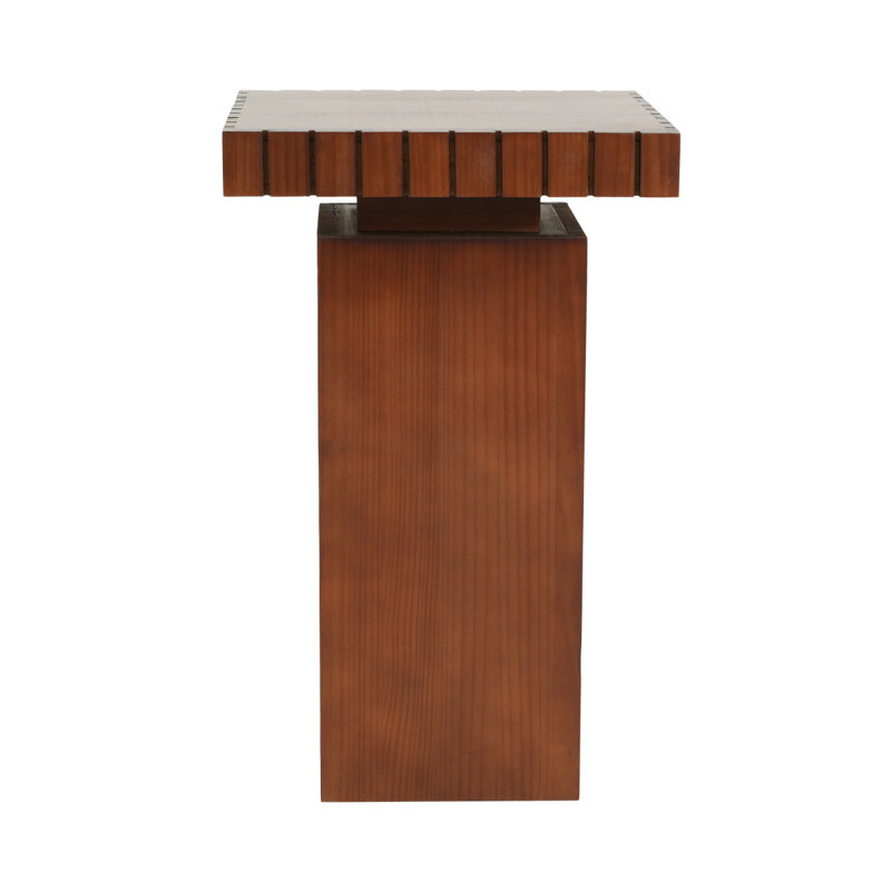 Walnut Wood Square End Table