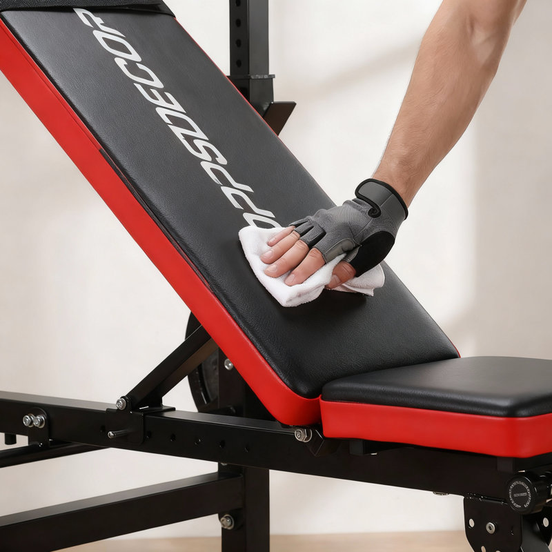 Premium Foldable Multi-Function Weight Bench With Removable Rowing System - 600 LBS Capacity Space-Saving Training Station