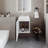 White Bathroom Vanity With Integrated Sink-1326171736