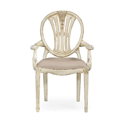 Country Farmhouse Upholstered Arm Chair