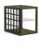 Tiznit End Table w/ Tempered Glass & Open Shelf