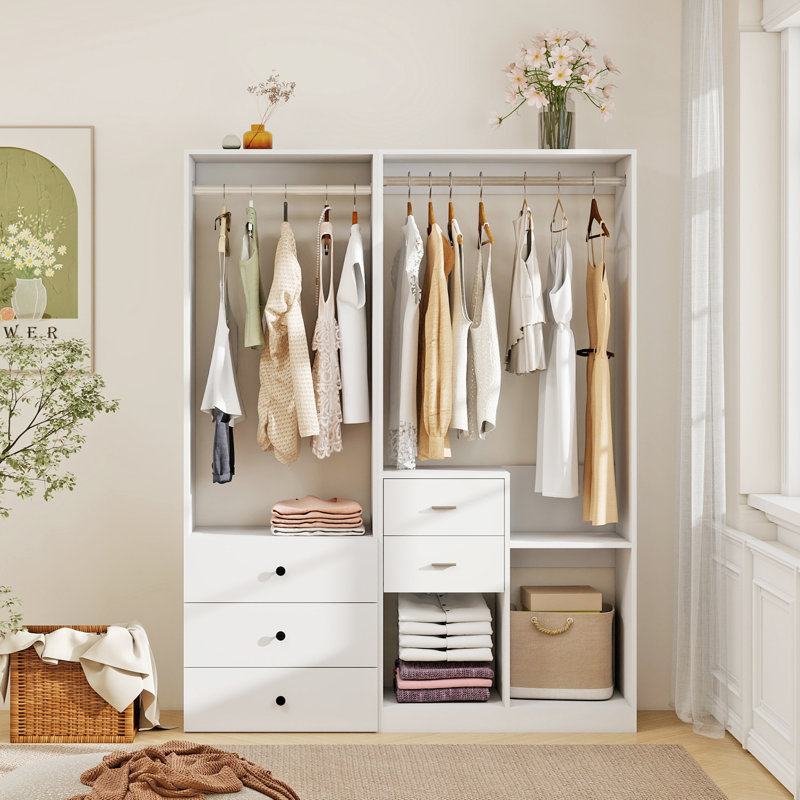 55.12"W Closet System with Drawers