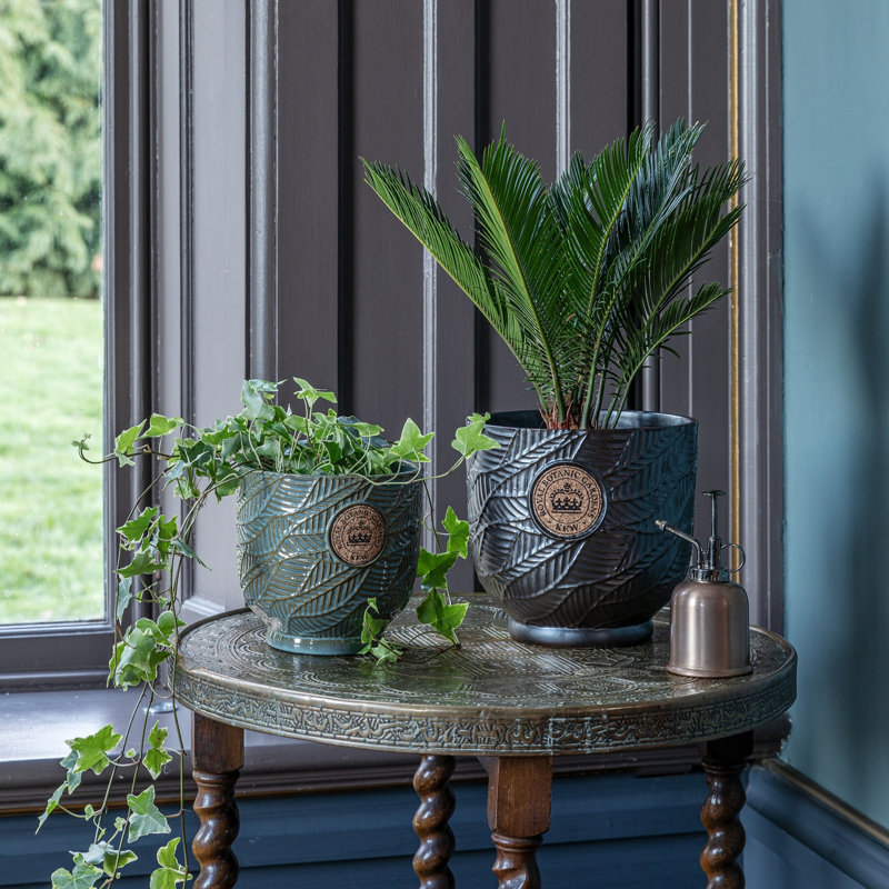 Ceramic Pot Planter, Green