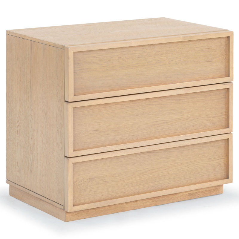 Commode 3 tiroirs Hudson, Naturel