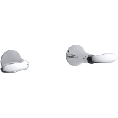 Coralais Wall-Mount Bath/Shower Trim Set with Lever Handles, Valve Not Included