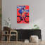 Tour of Brittany Cyclist, art mural contemporain coloré-129549366