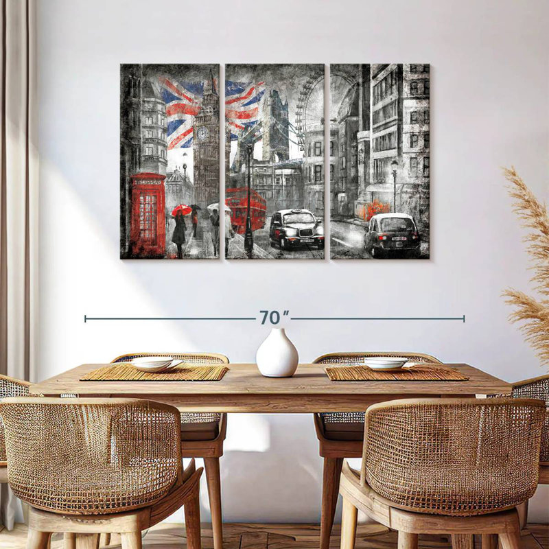 Rorry Rainy London Pop, 36" H x 57" W