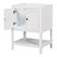 Base de meuble-lavabo moderne 24 po Ilyra avec structure en bois massif et finition résistante à l'eau (lavabo non inclus)