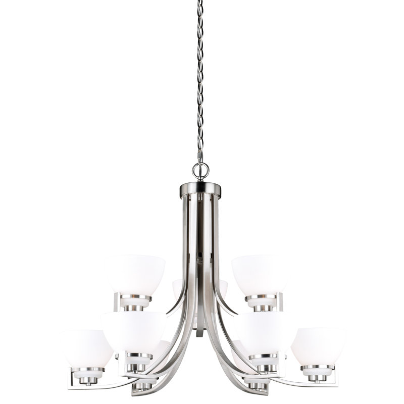 Lustre à niveaux ombrés 9 lumières Lenore