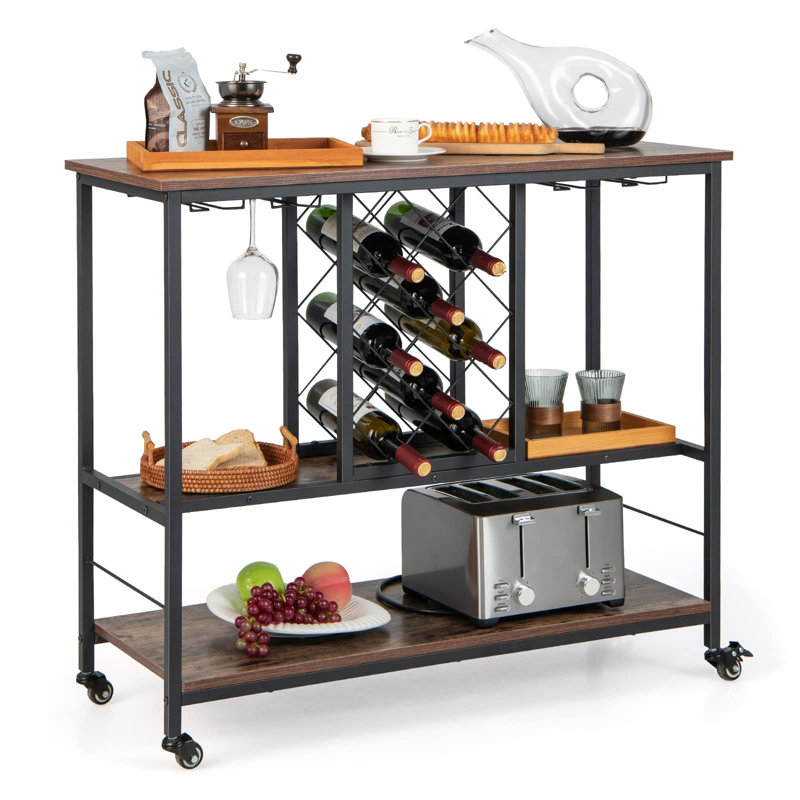 Edgilyn Steel Bar Cart