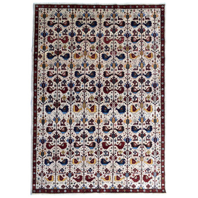 Khamseh One-of-a-Kind 6'2" X 9' New Age Wool Area Rug in