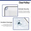 DeerValley 475mm x 375mm White Ceramic Rectangular Countertop Basin Bathroom Sink