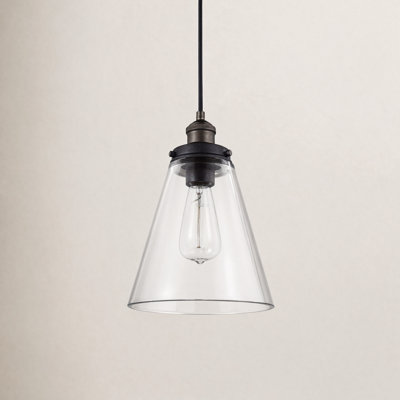 Topanga Single Light Glass Dimmable Pendant